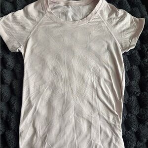 Lululemon Athletica Light Pink Short Sleeve Tee